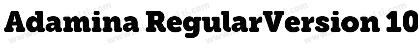 Adamina RegularVersion 1000 Januar字体转换